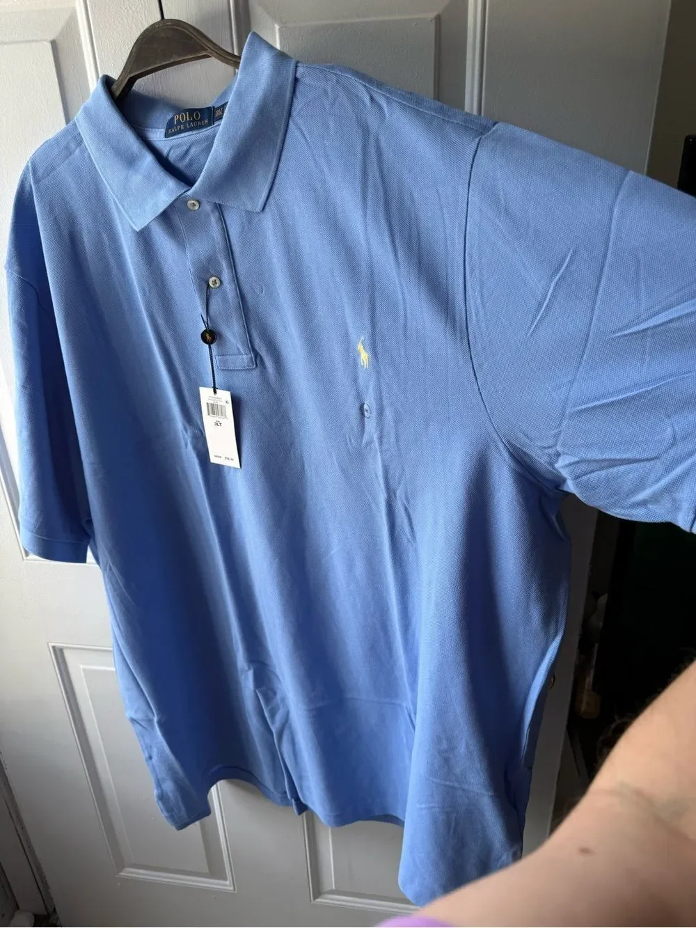 Polo Ralph Lauren Men’s Iconic Mesh Polo Shirt Bristol Blue 3XLT Big & Tall NWT